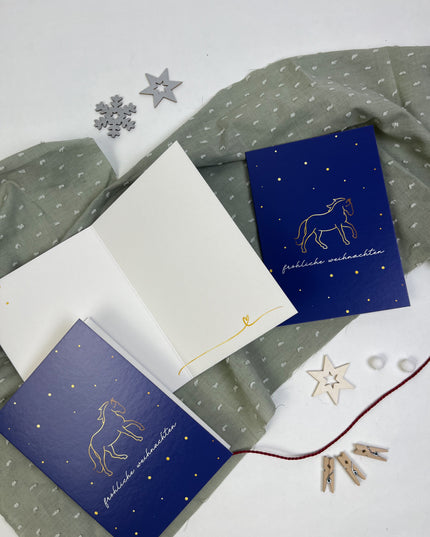 Klappkarte "Goldene Weihnachten"