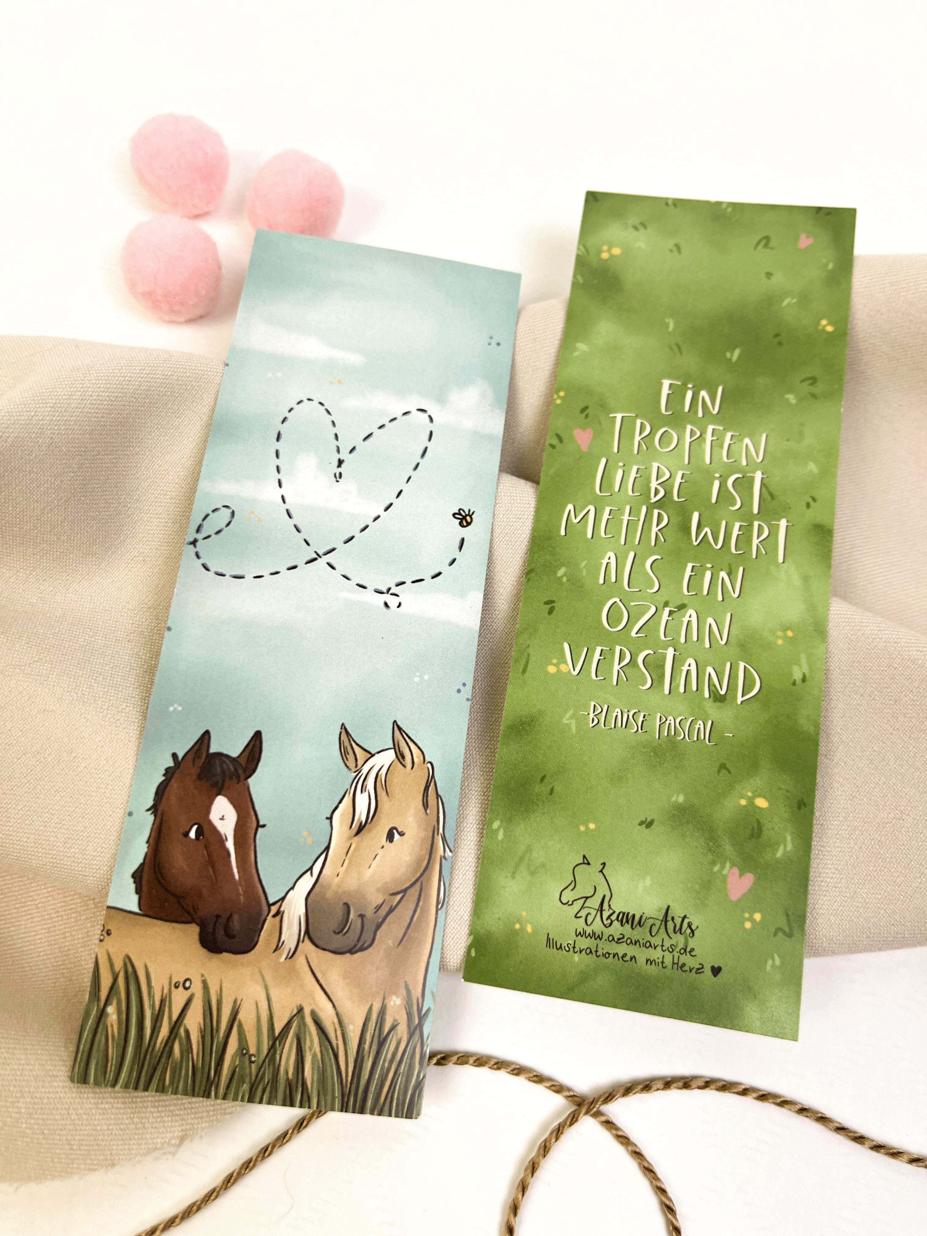 Lesezeichen "Ein Tropfen Liebe"