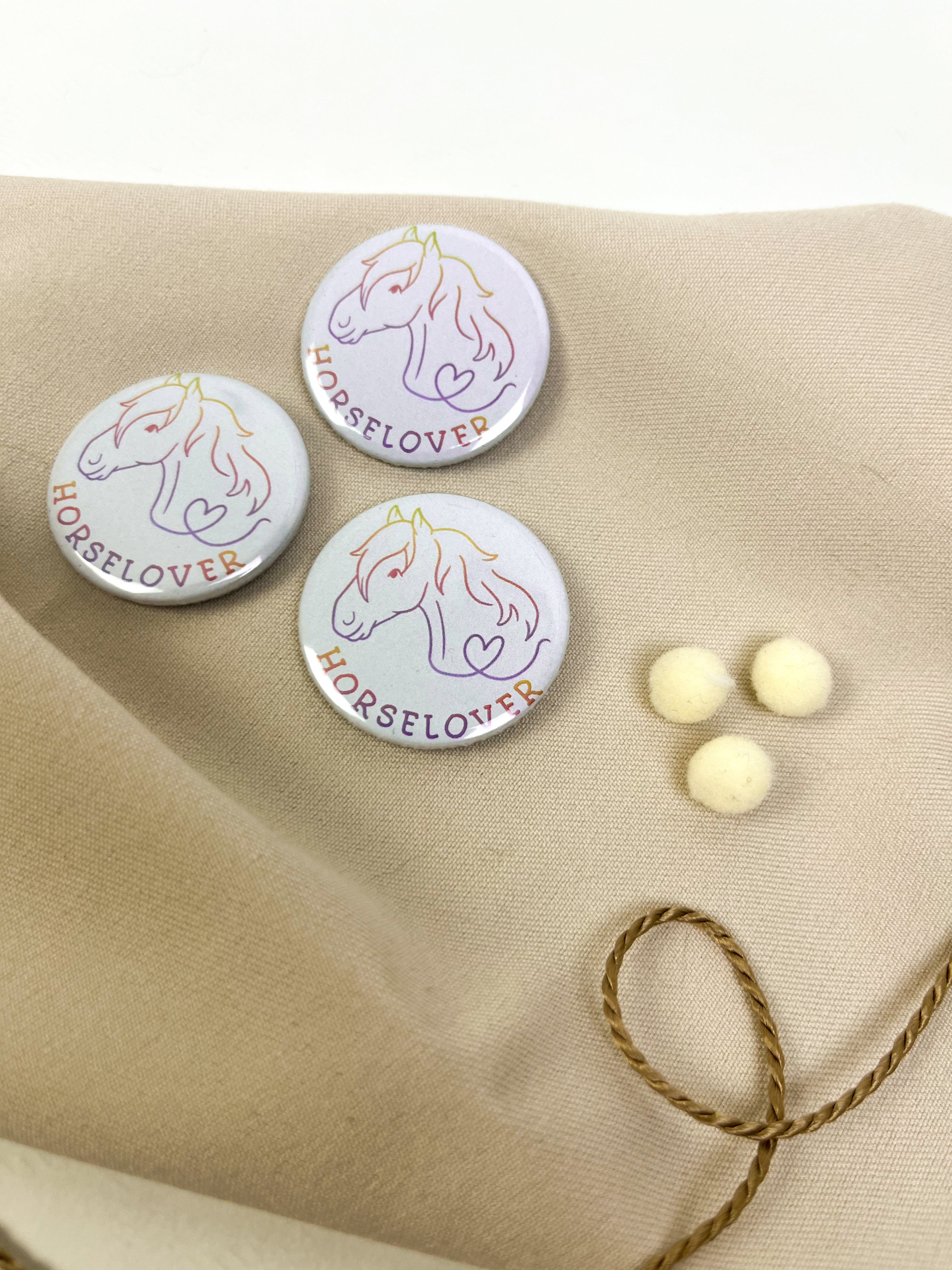 Horse Lover Button