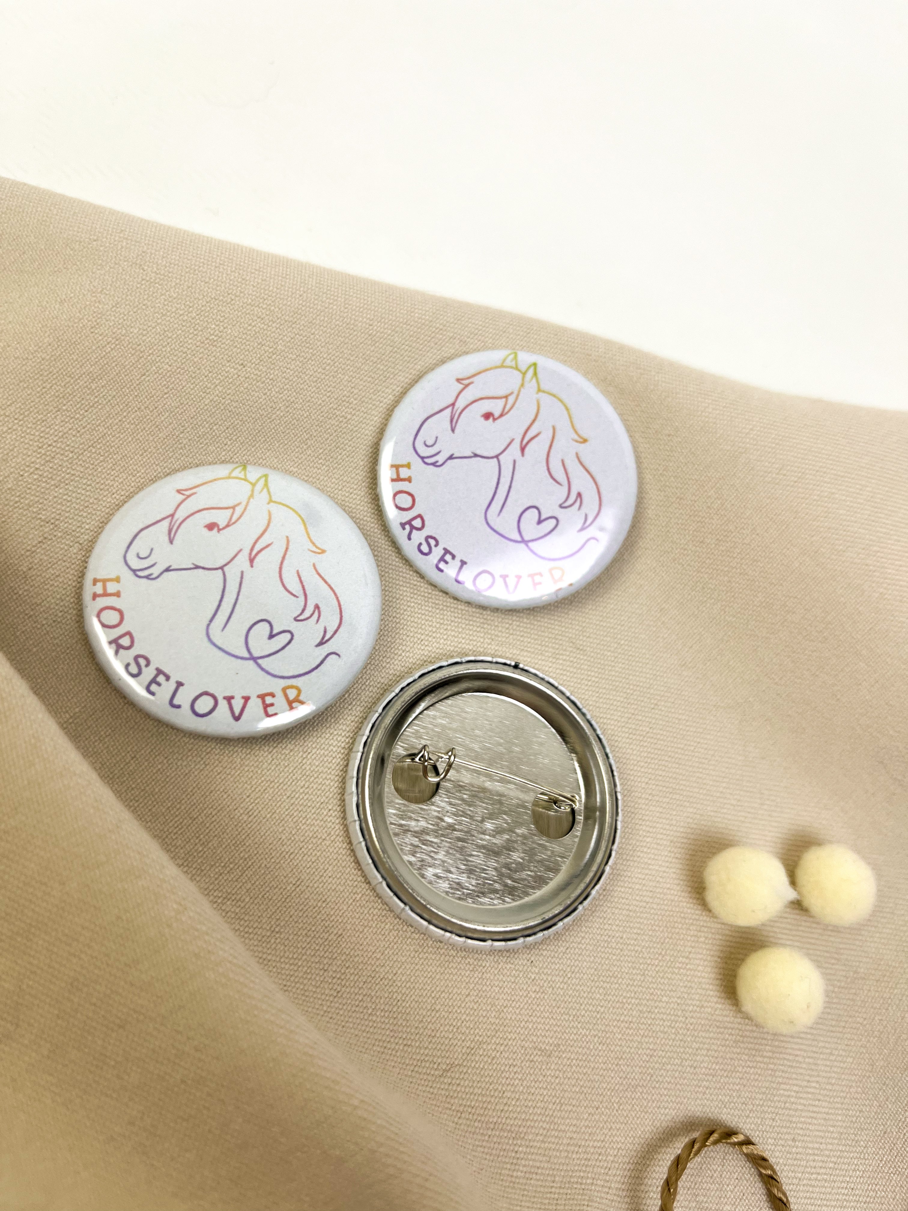 Horse Lover Button