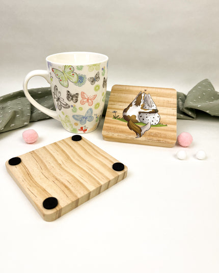 Holzuntersetzer Pferdefreunde