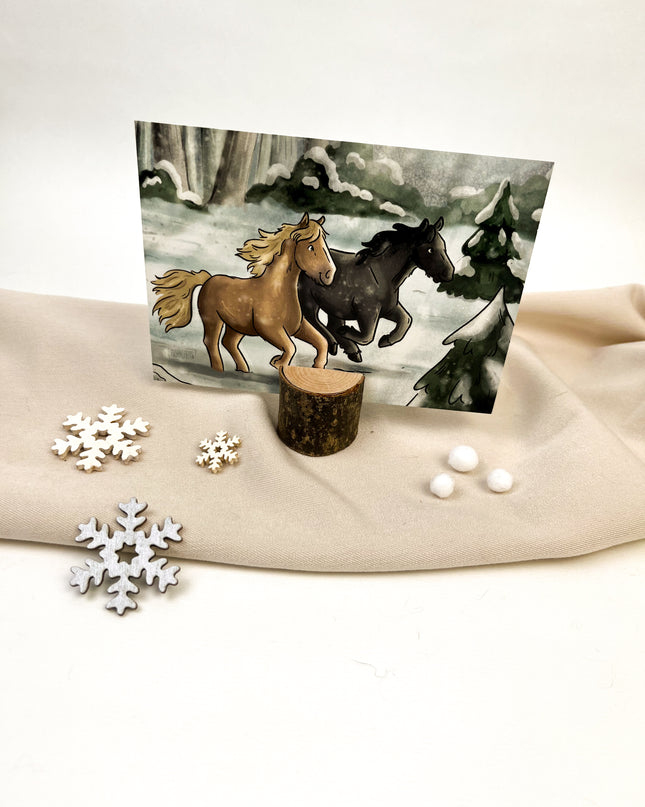 Postkarte "Schneegestöber"