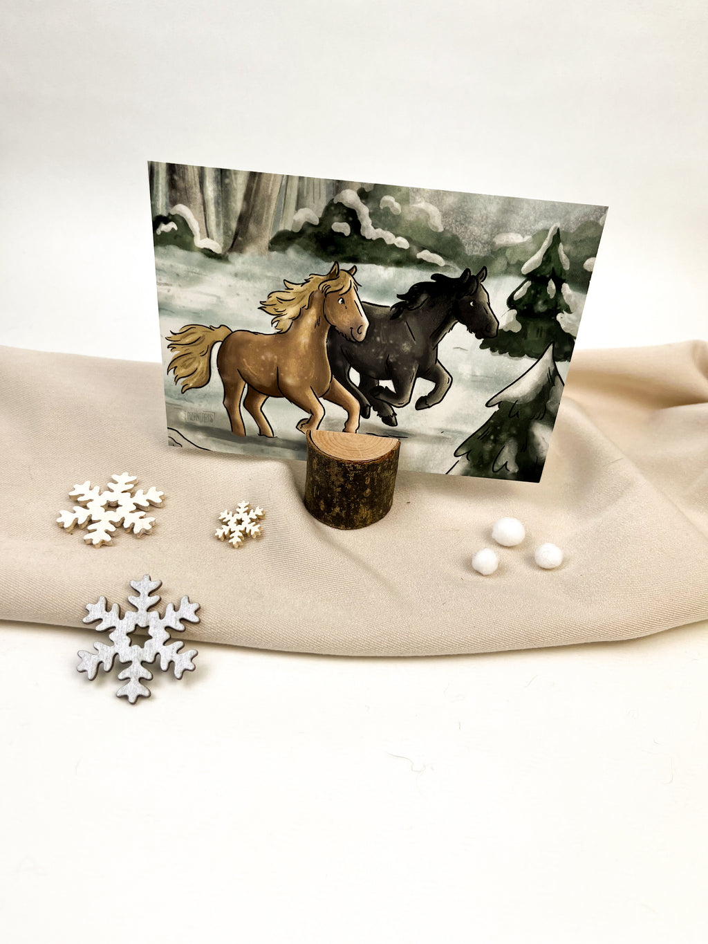 Postkarte "Schneegestöber"