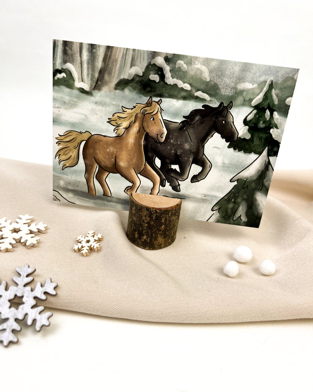 Postkarte "Schneegestöber"