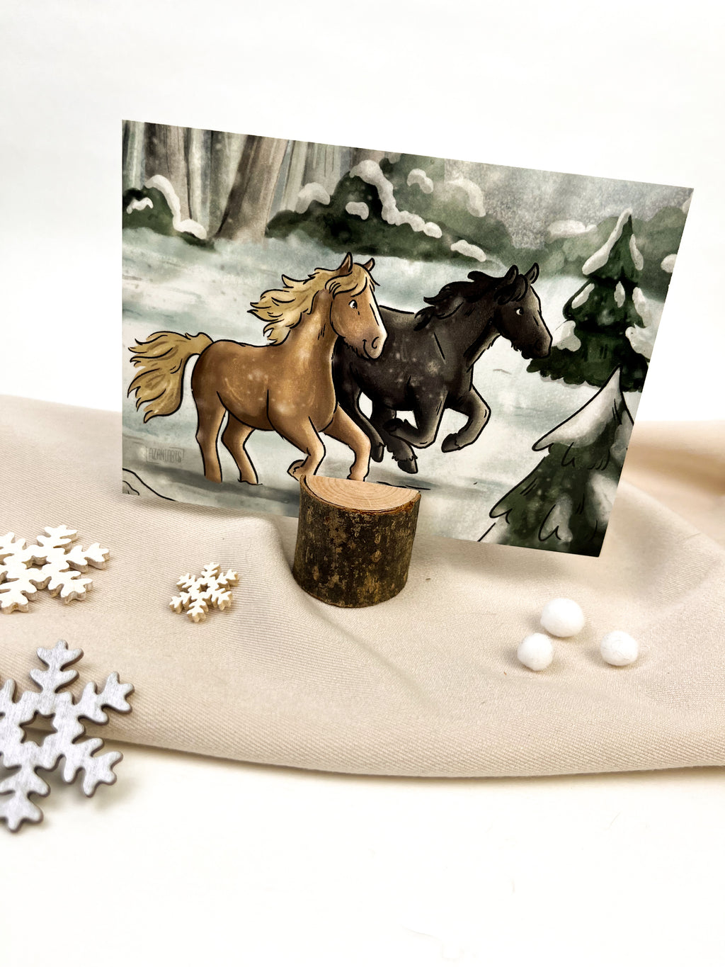 Postkarte "Schneegestöber"