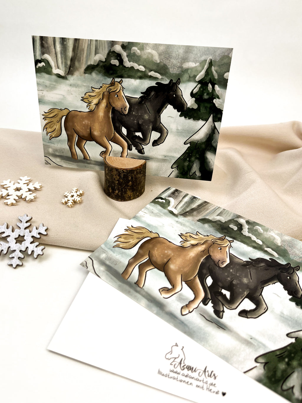 Postkarte "Schneegestöber"