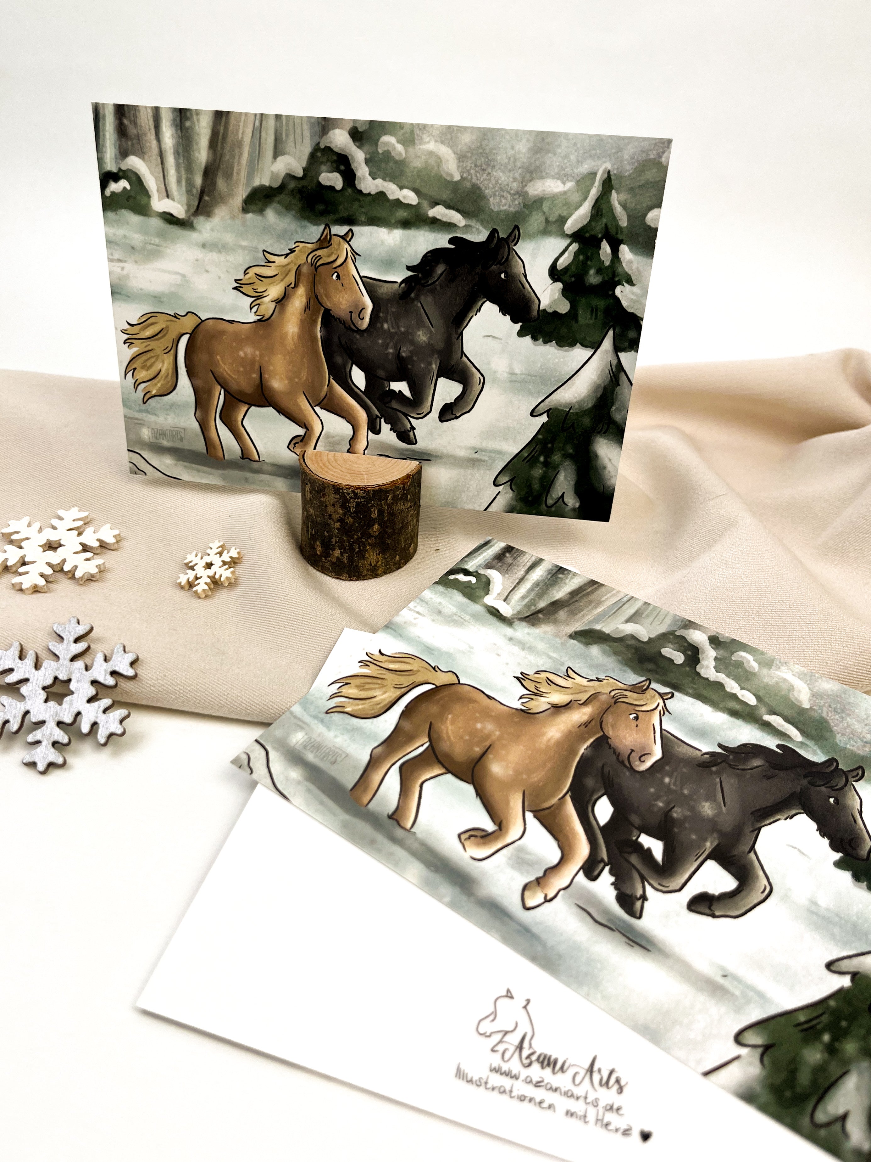 Postkarte "Schneegestöber"