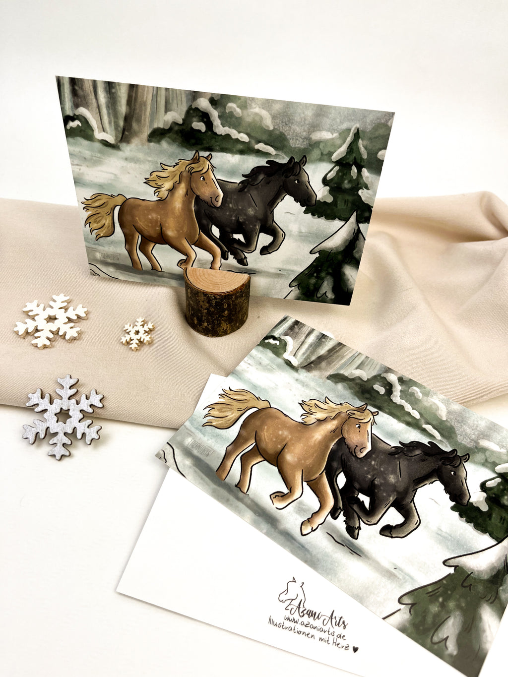 Postkarte "Schneegestöber"