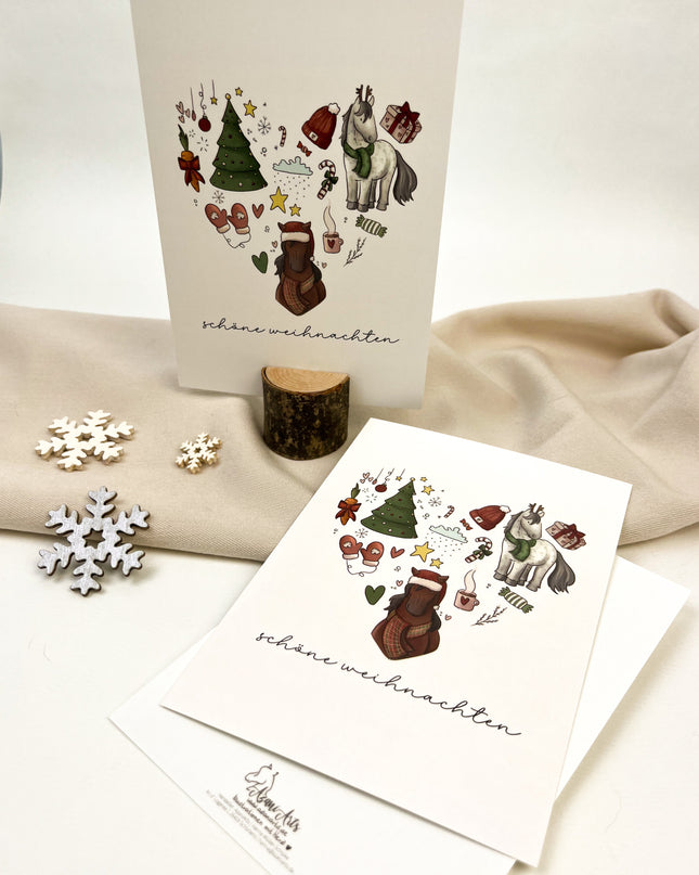 Postkarte "Weihnachtsherz"