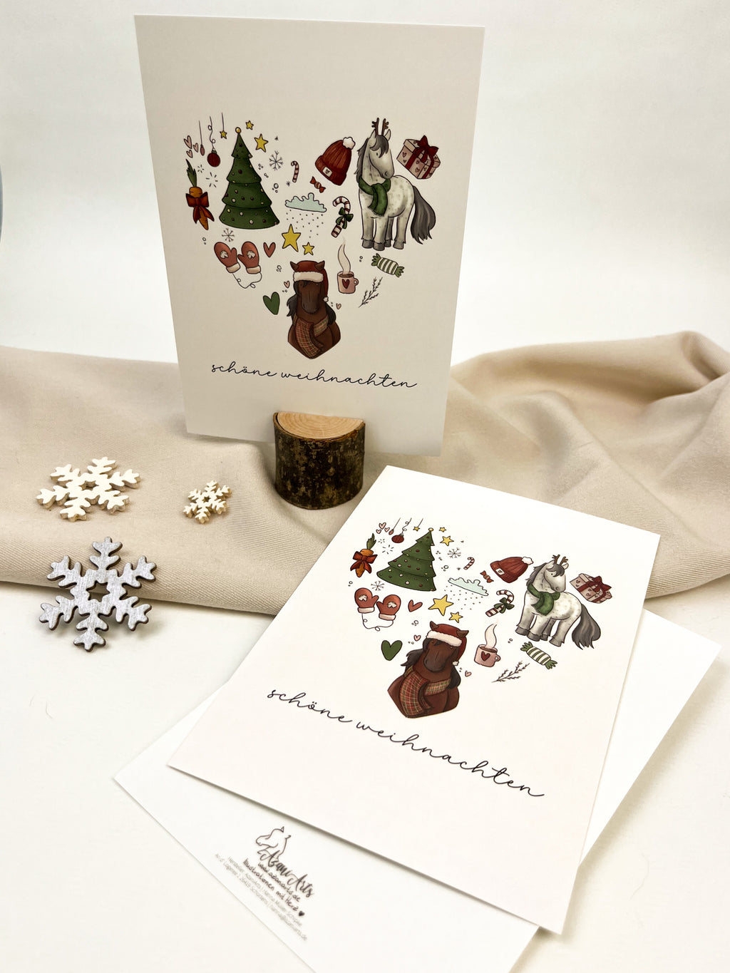 Postkarte "Weihnachtsherz"