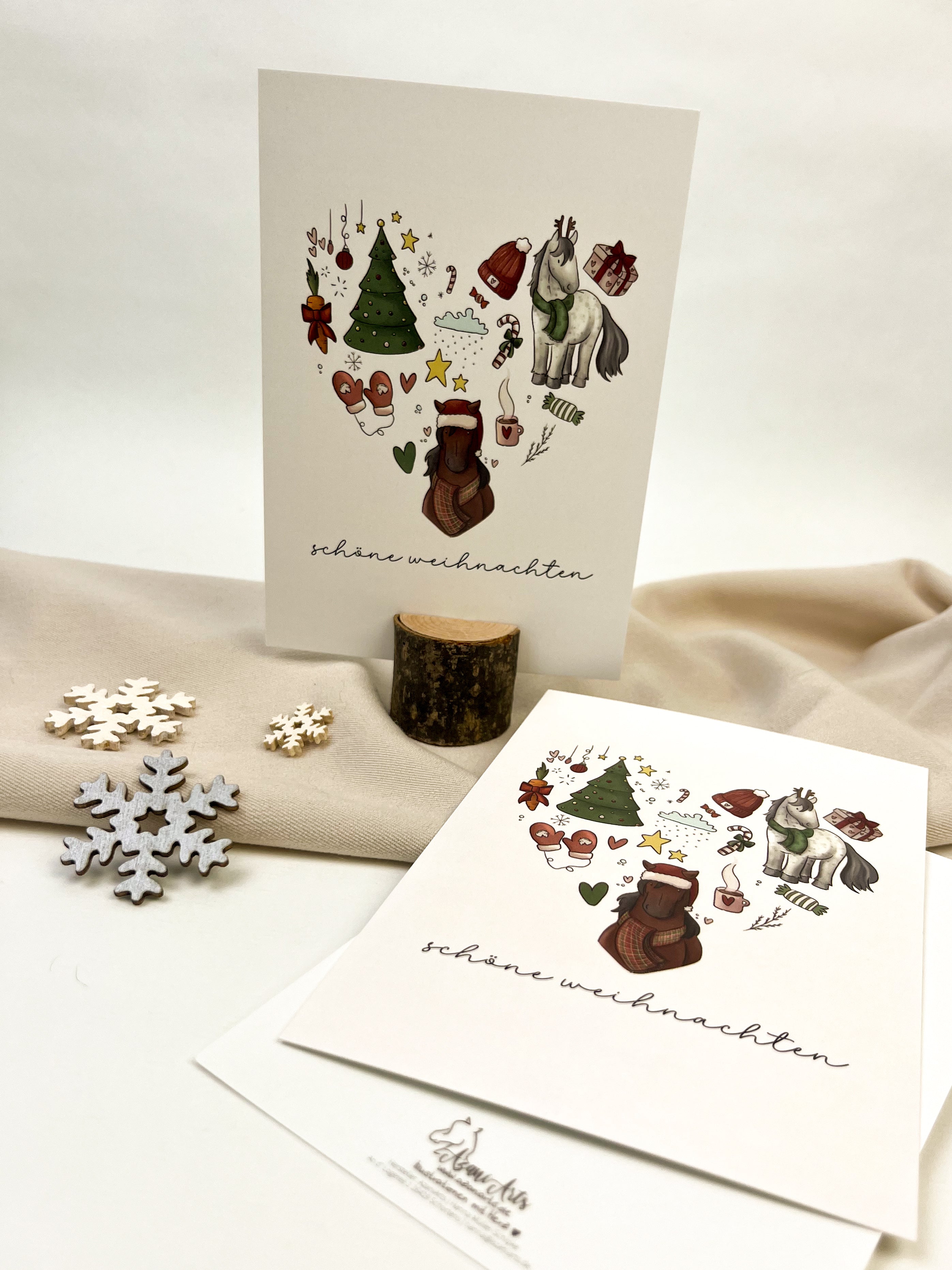 Postkarte "Weihnachtsherz"