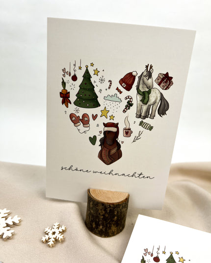 Postkarte "Weihnachtsherz"