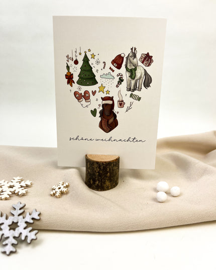 Postkarte "Weihnachtsherz"