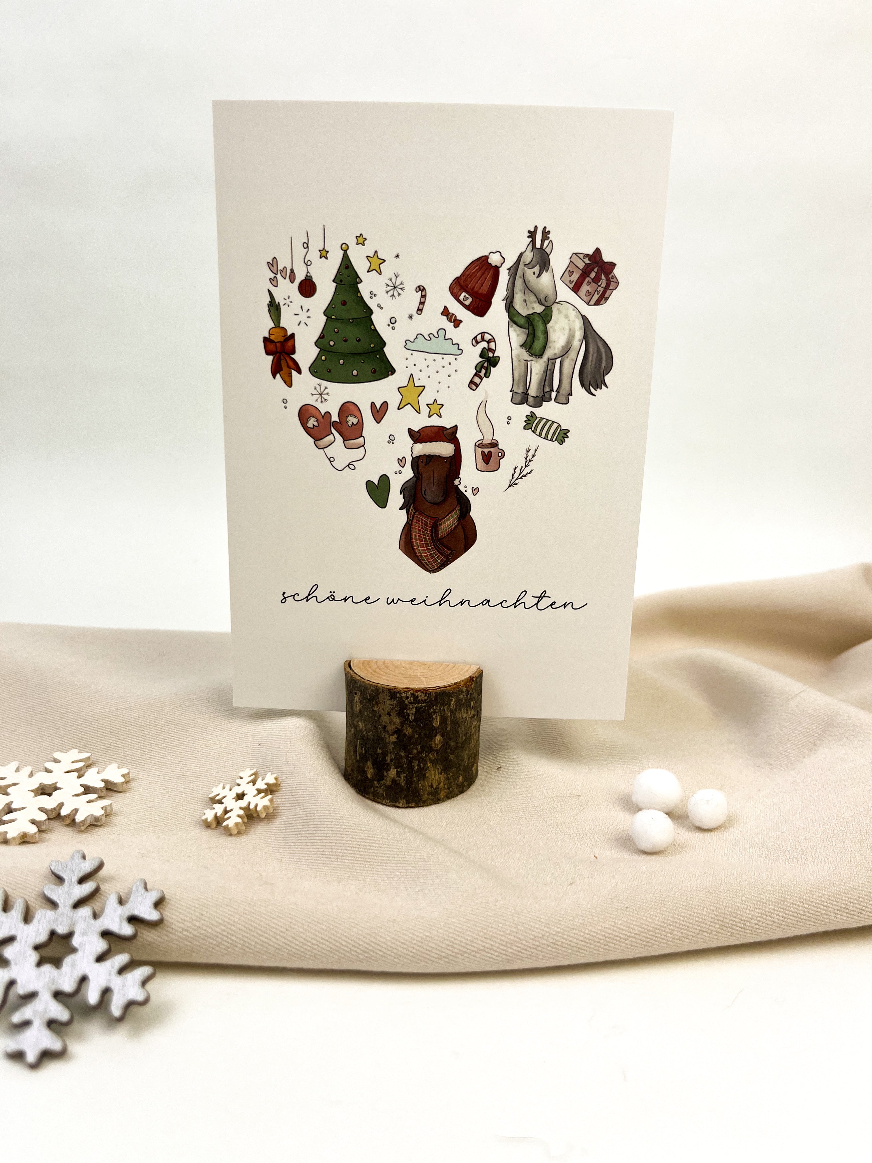 Postkarte "Weihnachtsherz"