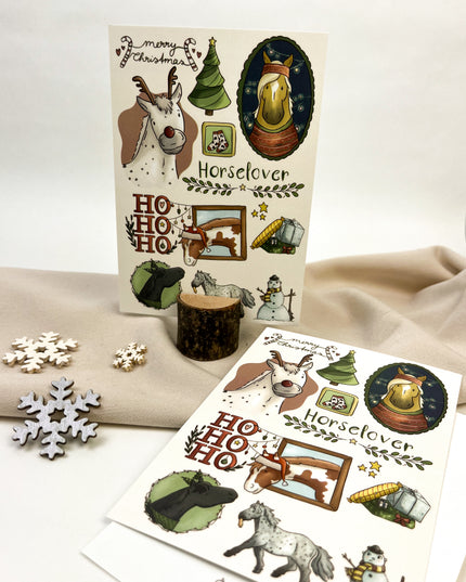 Postkarte "Weihnachtscollage"