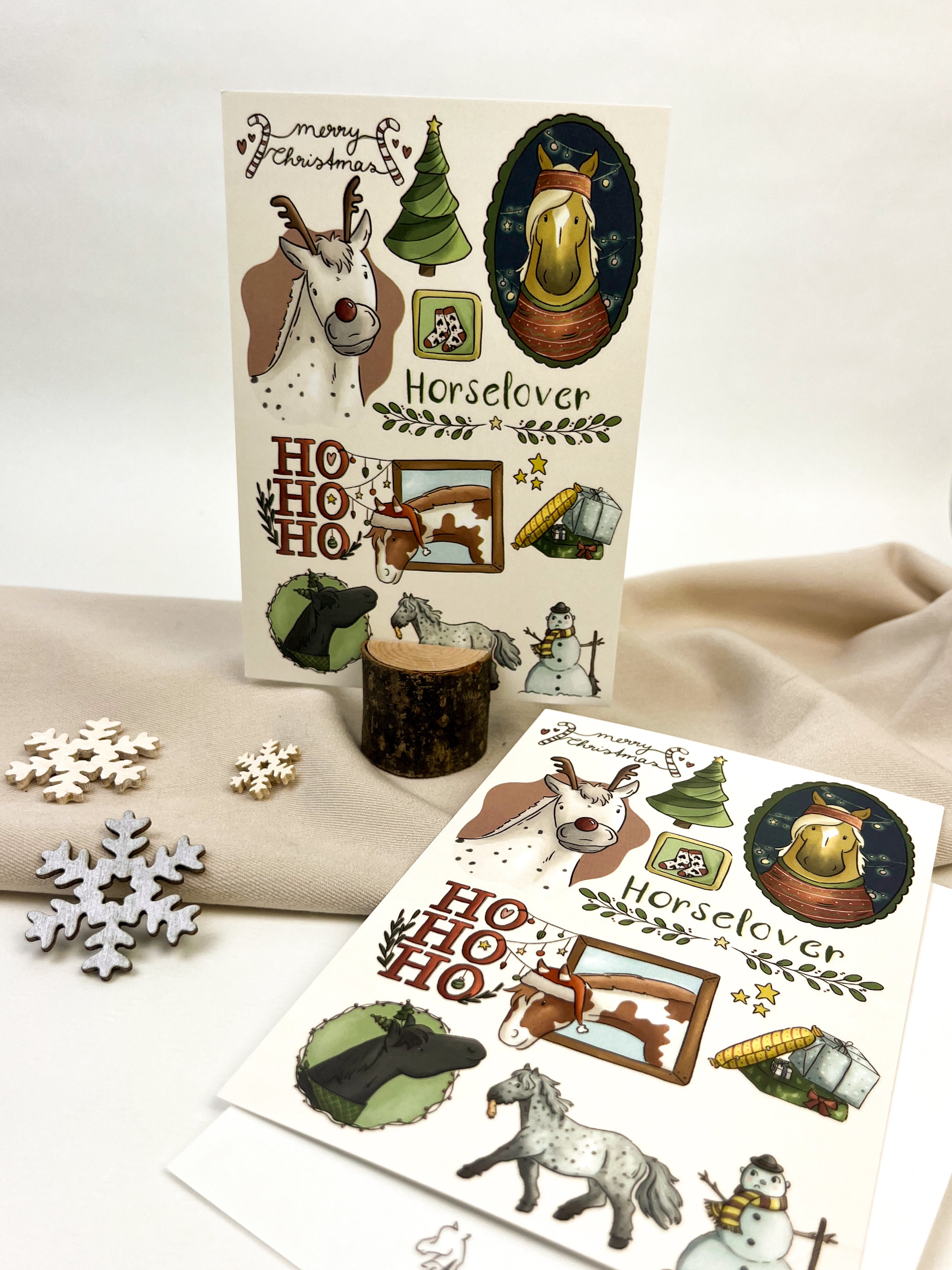 Postkarte "Weihnachtscollage"