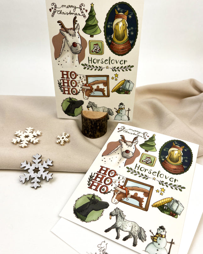 Postkarte "Weihnachtscollage"