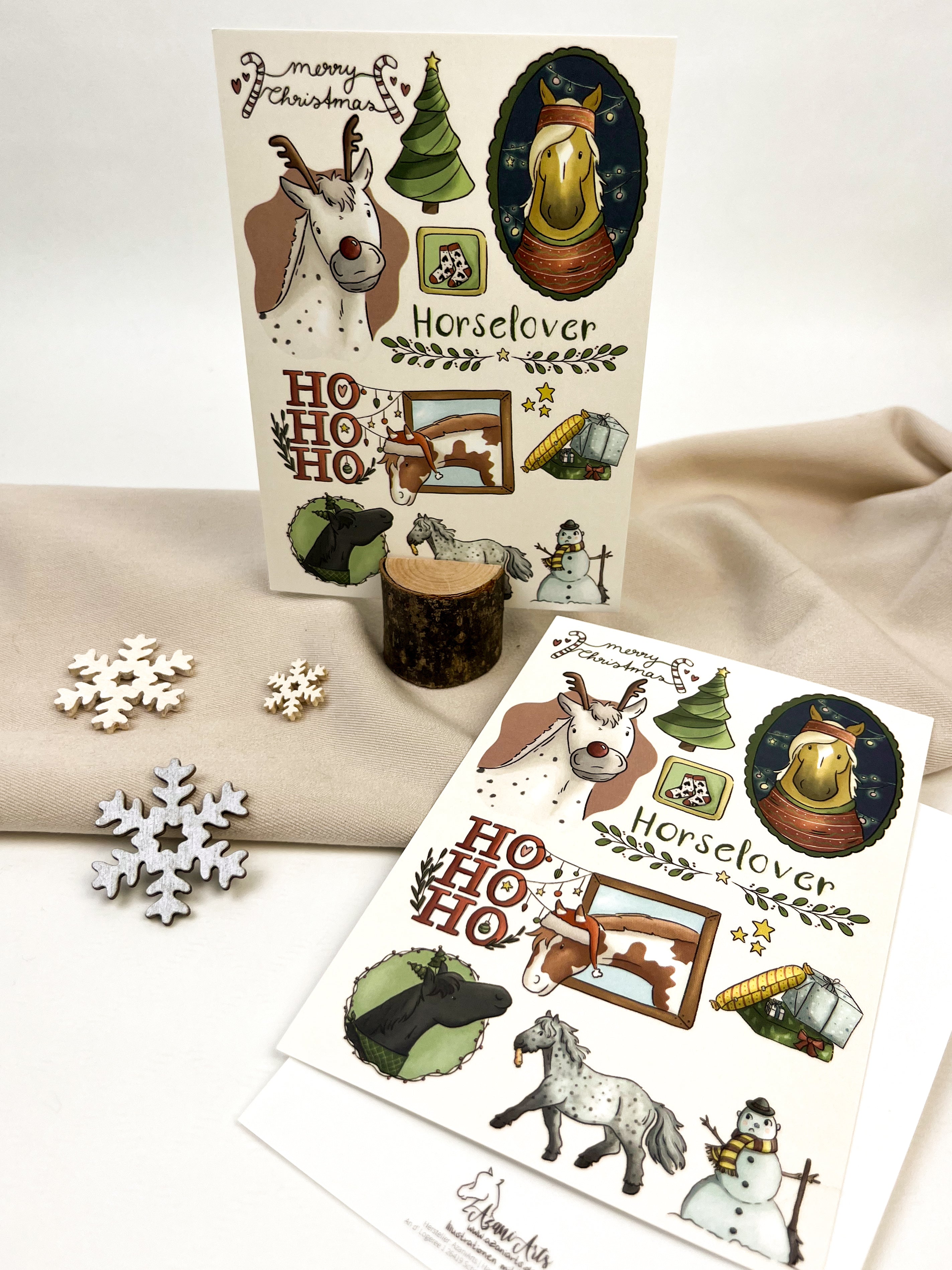 Postkarte "Weihnachtscollage"