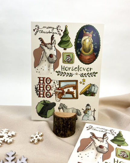 Postkarte "Weihnachtscollage"