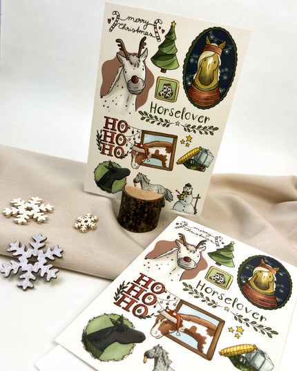 Postkarte "Weihnachtscollage"