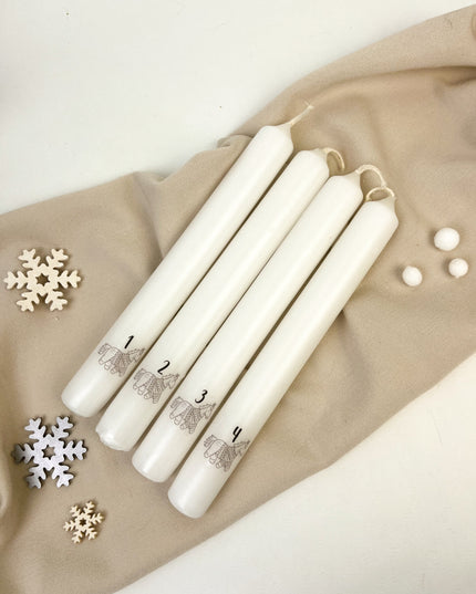 Advents-Stabkerzen-Set 4 Stück
