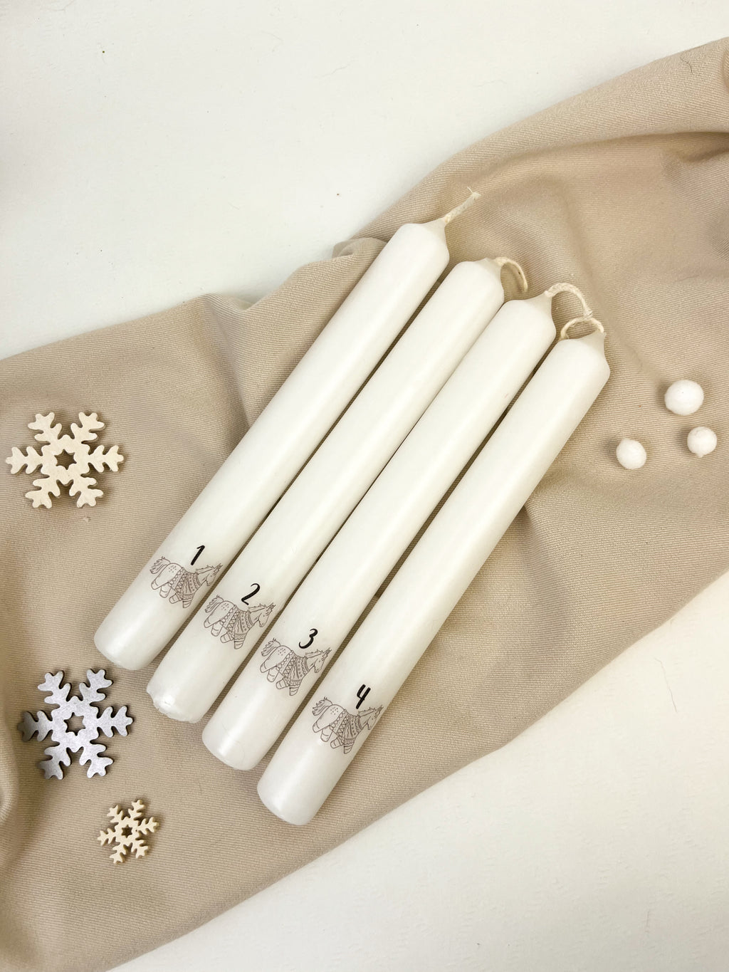 Advents-Stabkerzen-Set 4 Stück