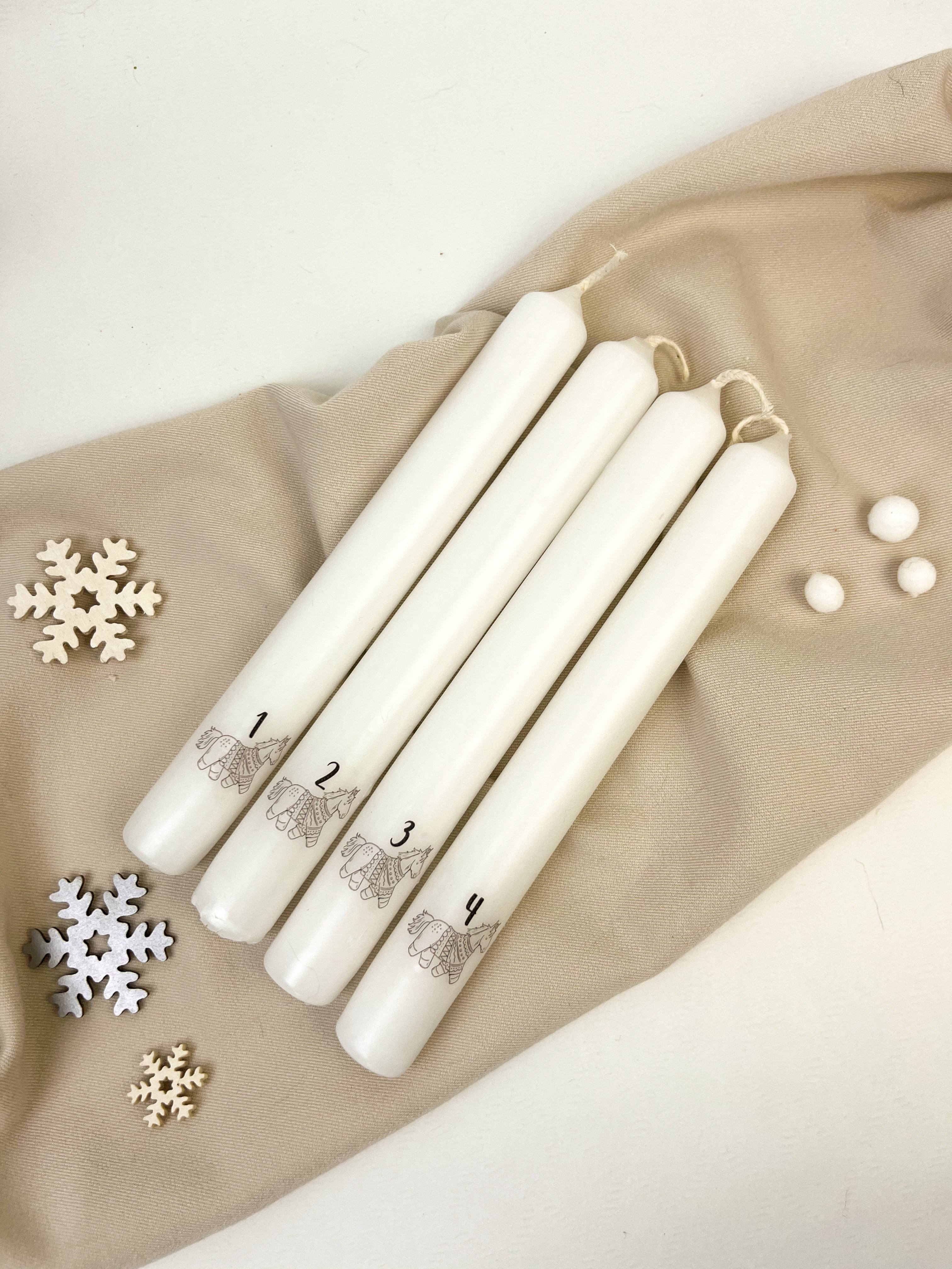 Advents-Stabkerzen-Set 4 Stück