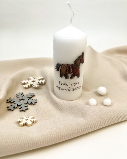 Weihnachts-Stumpenkerze