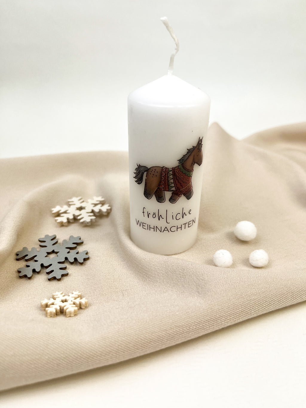 Weihnachts-Stumpenkerze