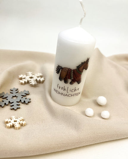 Weihnachts-Stumpenkerze