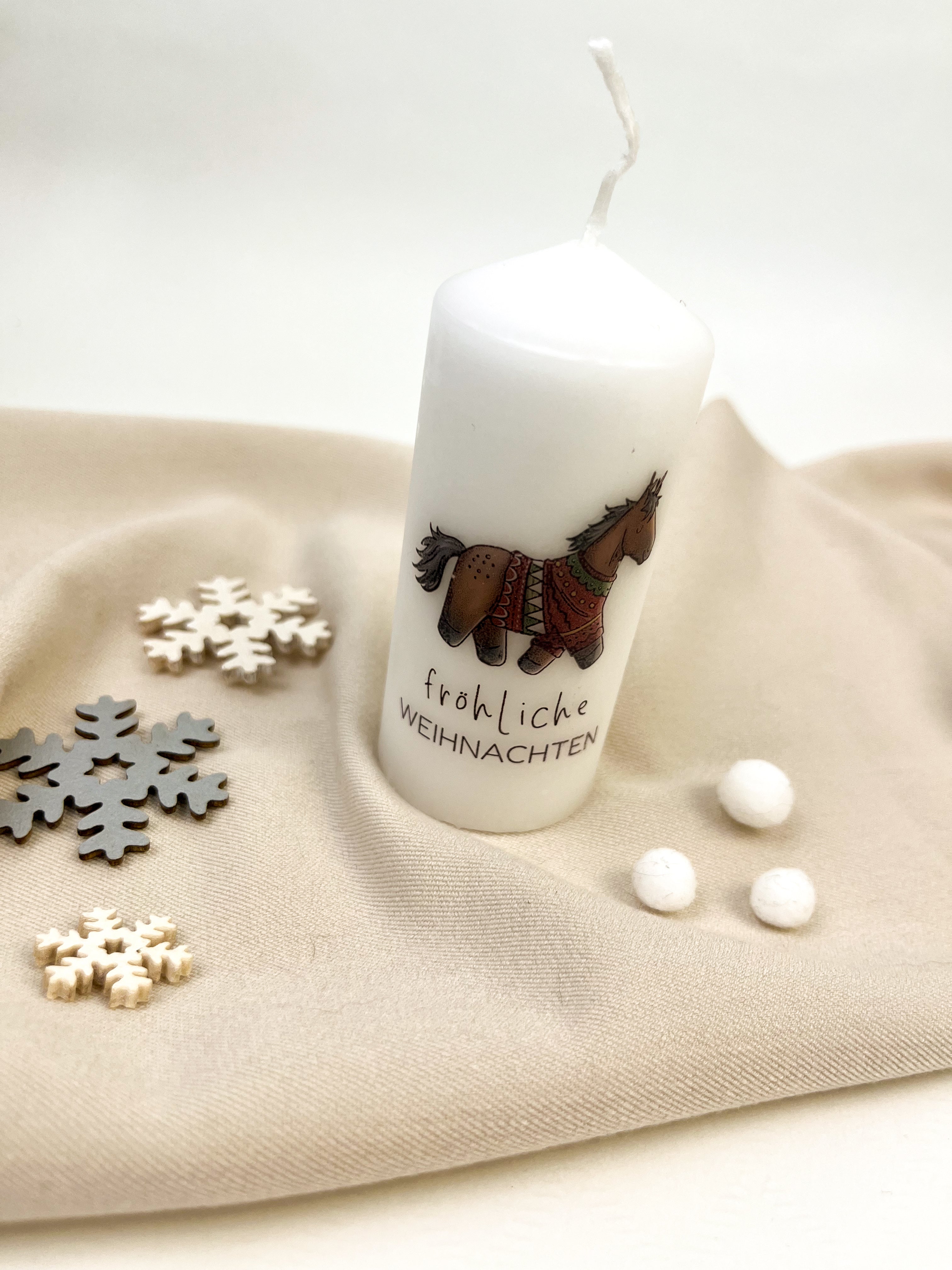 Weihnachts-Stumpenkerze