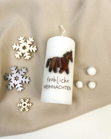 Weihnachts-Stumpenkerze