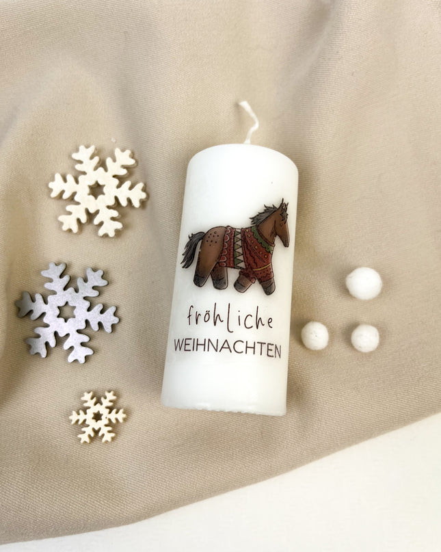 Weihnachts-Stumpenkerze