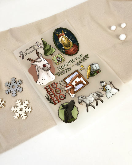 Bügelbilder Weihnachtscollage