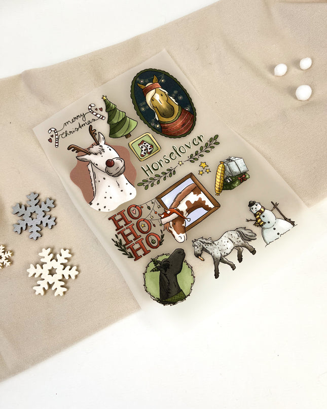 Bügelbilder Weihnachtscollage