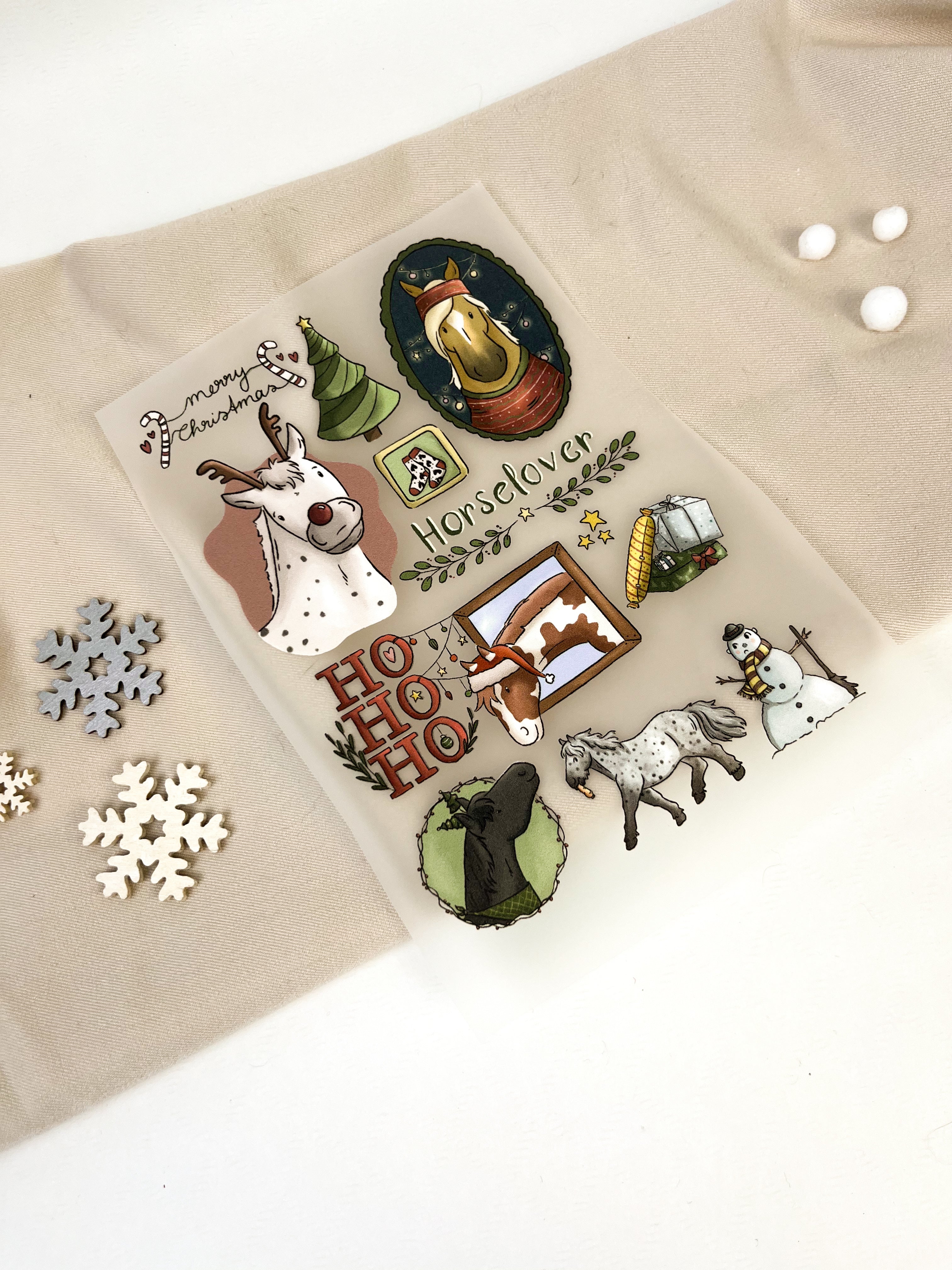 Bügelbilder Weihnachtscollage