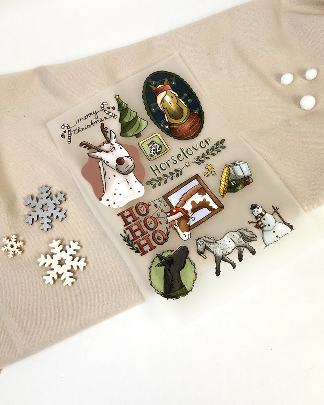 Bügelbilder Weihnachtscollage