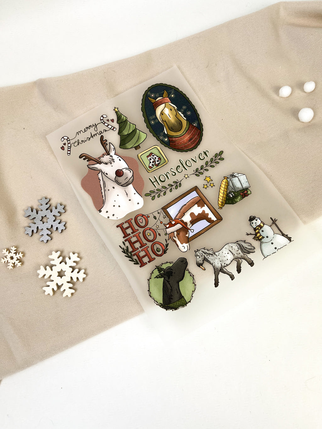 Bügelbilder Weihnachtscollage