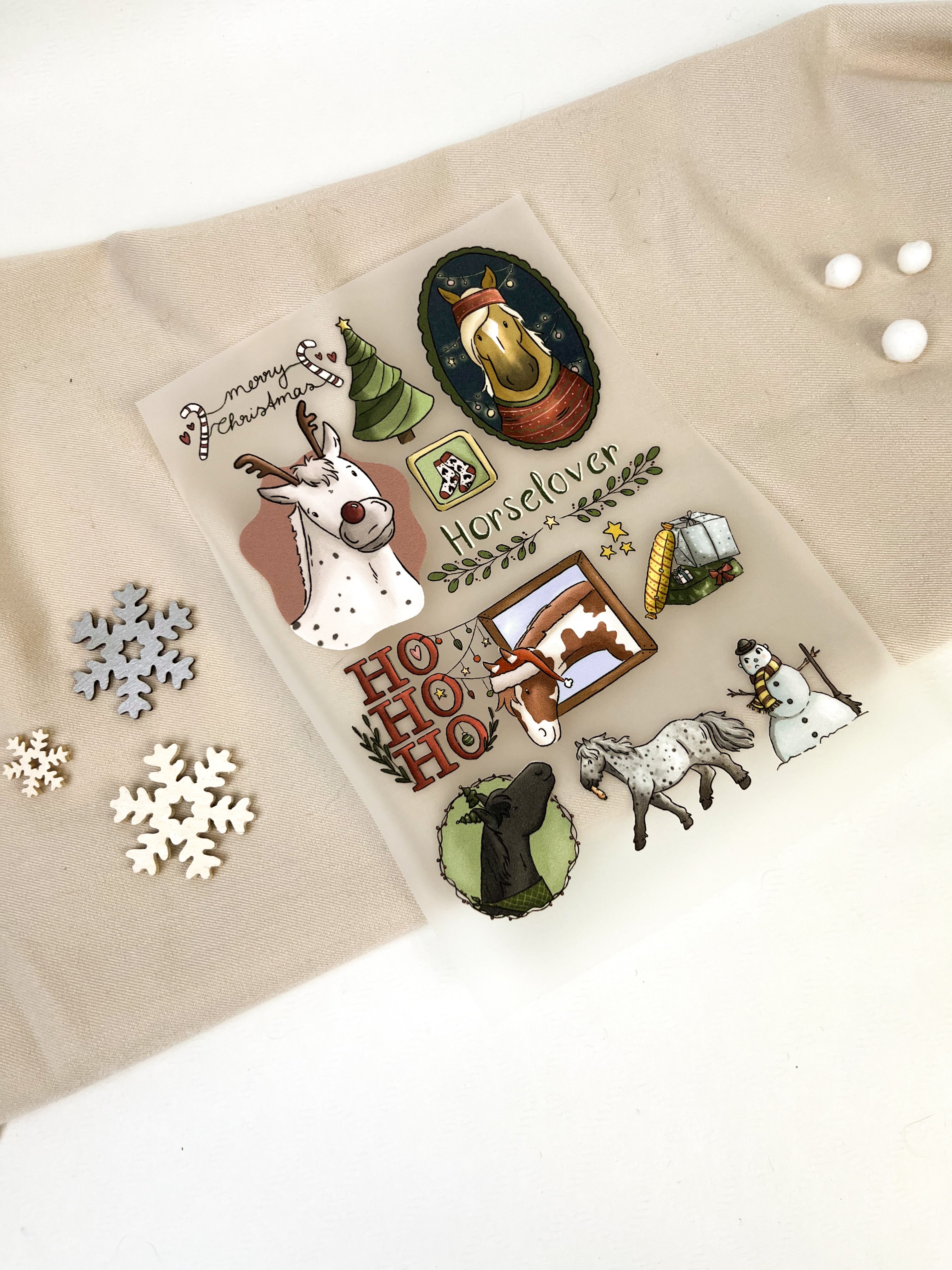 Bügelbilder Weihnachtscollage