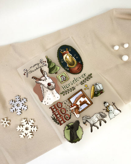 Bügelbilder Weihnachtscollage