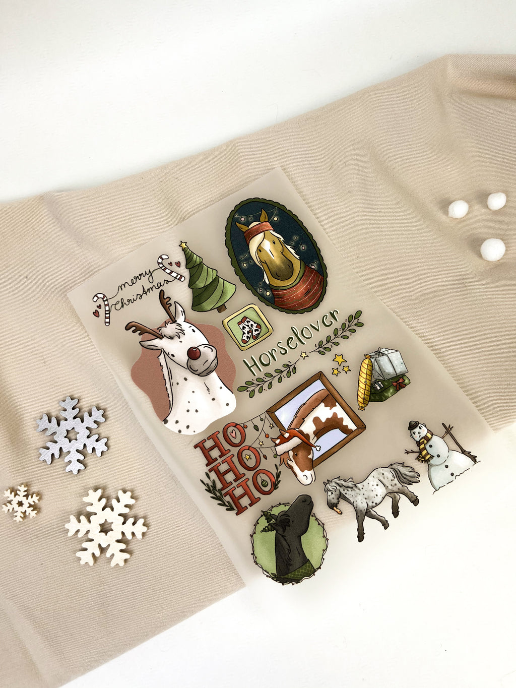 Bügelbilder Weihnachtscollage