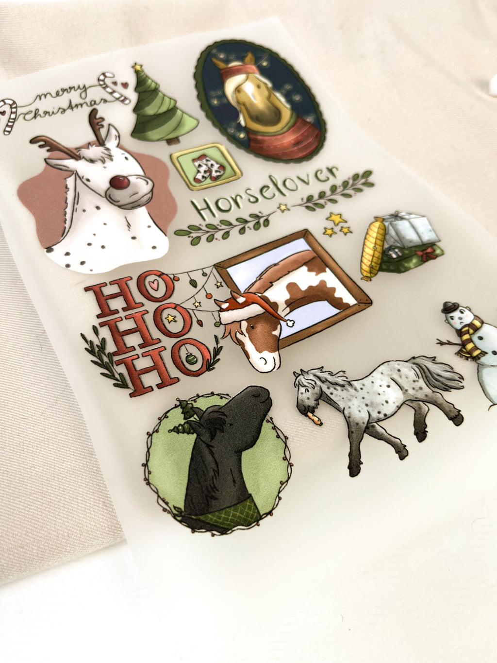 Bügelbilder Weihnachtscollage