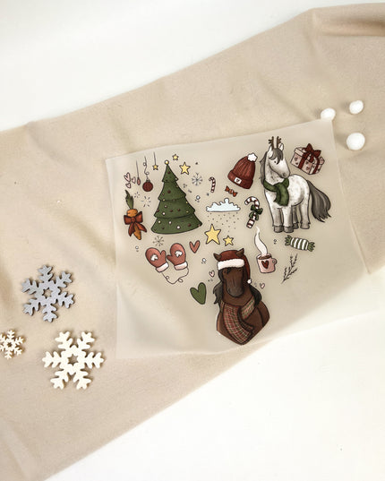 Bügelbilder Weihnachtsherz