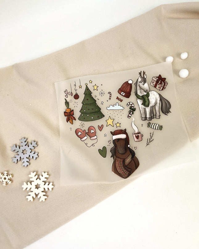 Bügelbilder Weihnachtsherz