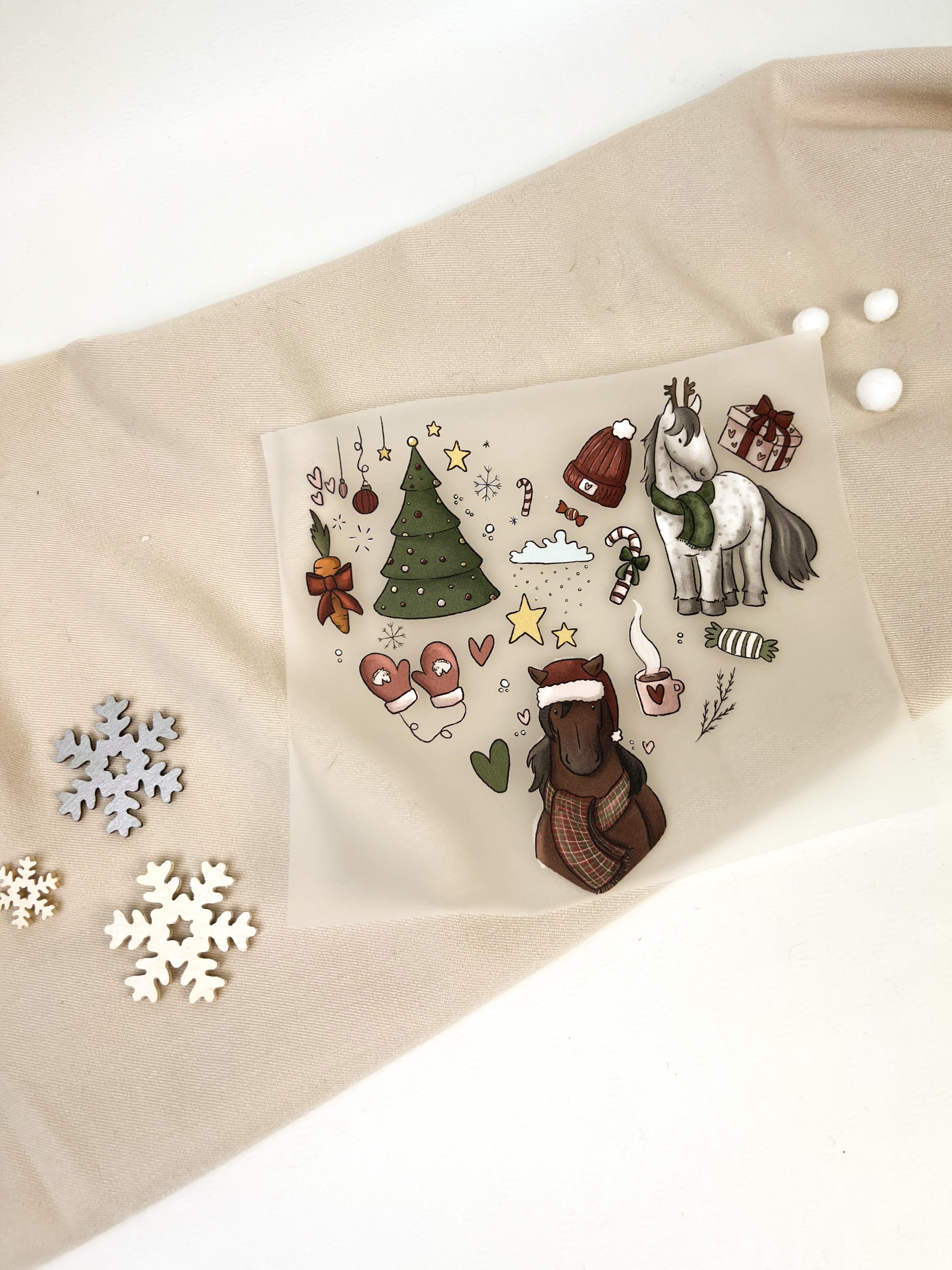 Bügelbilder Weihnachtsherz