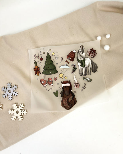 Bügelbilder Weihnachtsherz