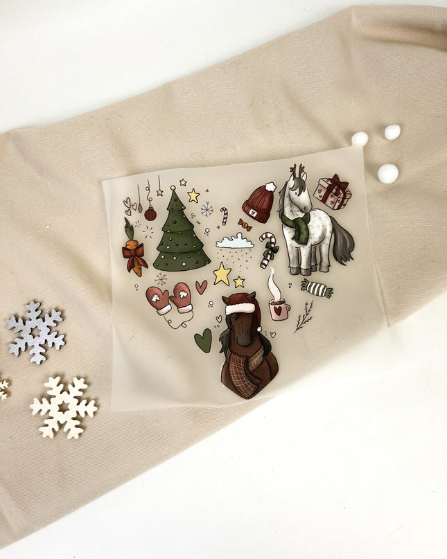 Bügelbilder Weihnachtsherz