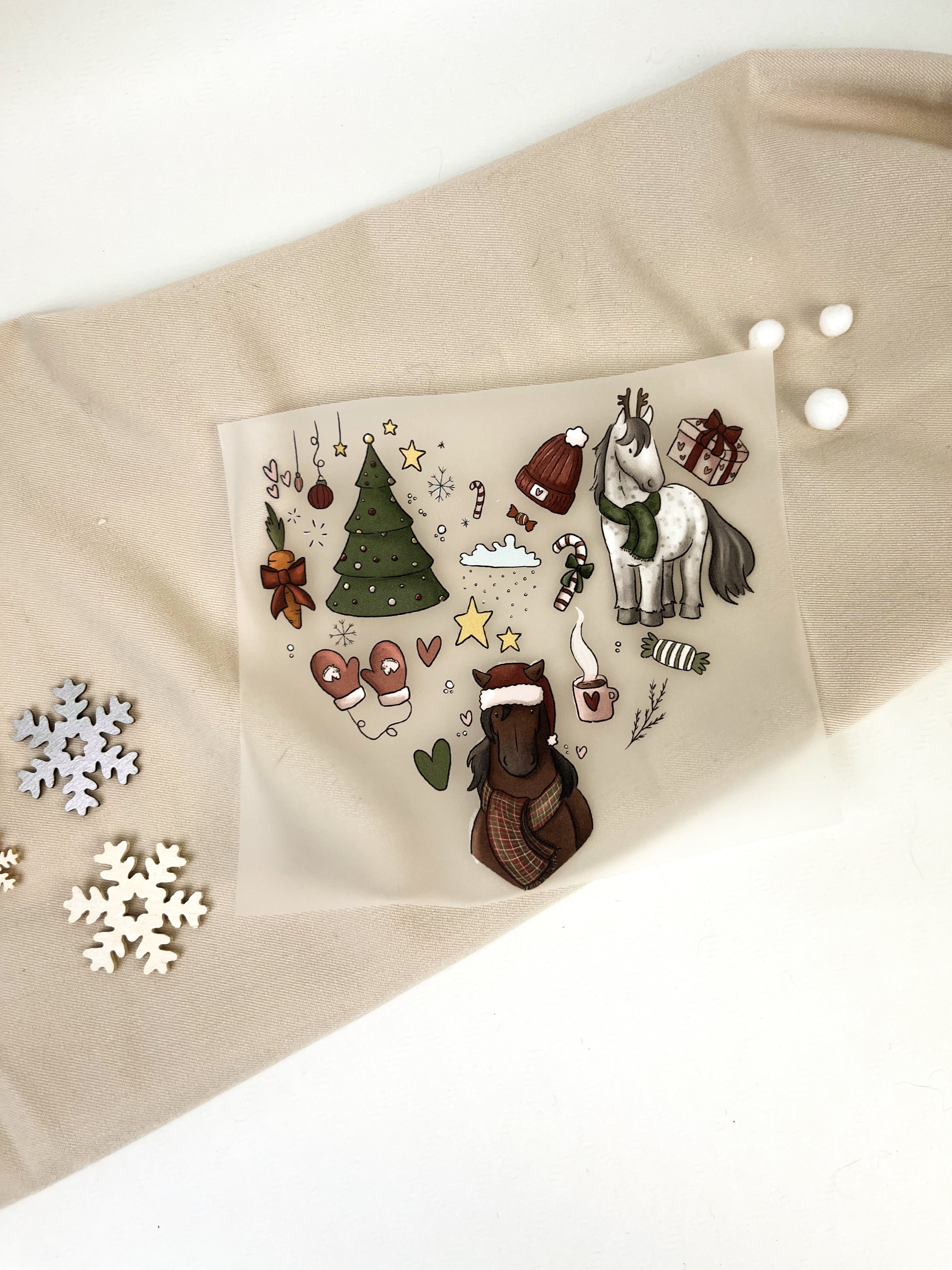 Bügelbilder Weihnachtsherz