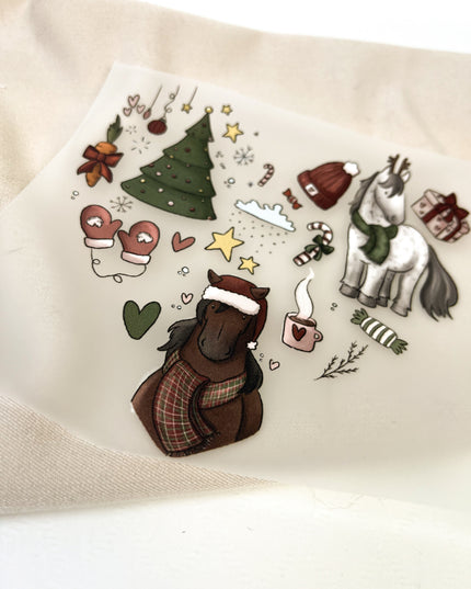 Bügelbilder Weihnachtsherz