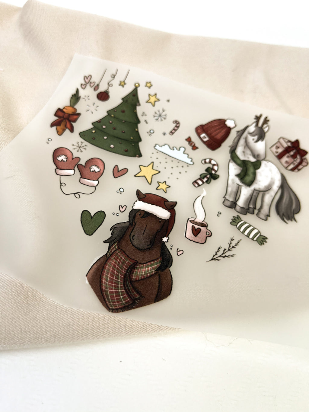 Bügelbilder Weihnachtsherz